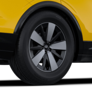 19-palčna zadnja platišča iz lahke litine, 5-kraka zasnova, Absolutno črna in Bright Machined